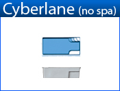 CYBERLANE (Pool Only) fiberglass pool