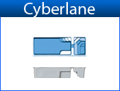 CYBERLANE fiberglass pool