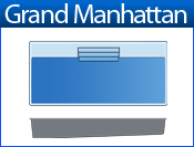 GRAND MANHATTAN fiberglass pool