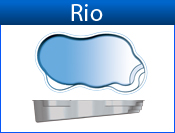 RIO fiberglass pool